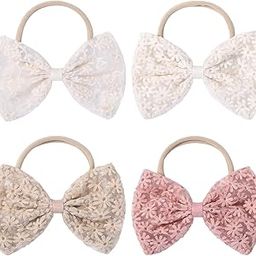 4pcs Hair Bands For Baby Girls | Soft & Gentle | Cute Designs | Perfect Fit | Great for Everyday Wear | Ideal For Babies And Toddlers-image-62
