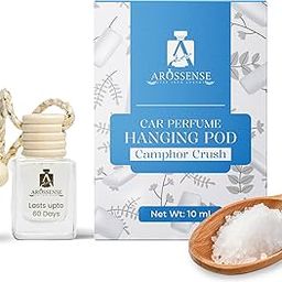 Arossense Camphor Crush Car Perfumes Luxury 10 ML- Air Fresheners for Dashboard - Used In Car, Room, Bathroom, Mandir - Natural Oil in Glass Bottle With Wooden Diffuser Lid | Lasts Upto 60 Days-14