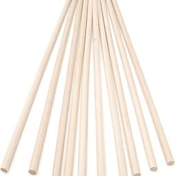 Darice Dowel Rod - Wood - 1/4 x 12 inches - 10 Pieces, Beige-image-75