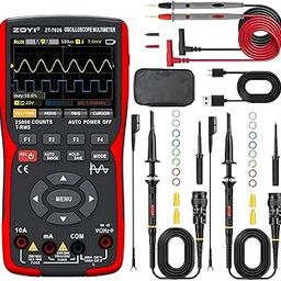 Bequest 3 In 1 Handheld Oscilloscope Automotive Dual Channel 50Mhz With Digital Battery Powered Multimeter And Signal Generator.-90