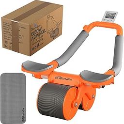 Wearslim® Advanced Abs Roller for Men & Women with Automatic Rebound, Strong Elbow Support, Timer, Mobile Holder & Knee Pad-image-54