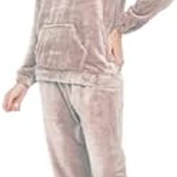 Women Winter Full Sleeve Top and Pajama Pants Regular Fit Night Suit Hooded Top and Pyjama Set Ladies Night Dress-image-3