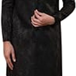 Men's Indo-Western Sherwani Churidar Set, Black Silk Blend, Jacquard Regular Fit Mandarin Collar Long Sleeves-image-42