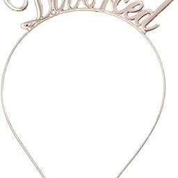 Metal Headband Funny Divorced Letters Tiara Hair Hoop Single Women Break Up Gift Rose Gold-image-4