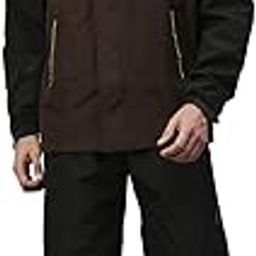 Rain Coat for Men Waterproof for Bike Riders with Adjustable Hood along with inner pockets,Waterproof Double Layered Rainwear Suit with Polyester Jacket,Pants and Carrying Pouch,ZT5-40