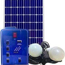 Solar Home Light Kit - 10W Panel with 11.1V/4Ah Battery - Includes 2 x 5W Bulbs | Home use | Service Warranty 1 Year.-15