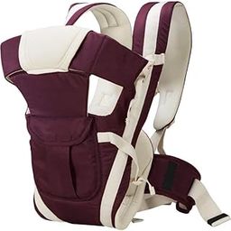 SmilyKid Baby Carrier Bag/Adjustable Hands Free 4 in 1 Baby/Baby Safety Belt/Child Safety Strip/Baby Sling Carrier Bag/Baby Back Carrier Bag Front Carry Facing (Purple)-image-53