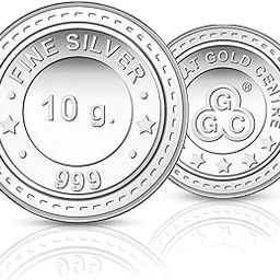 Gujarat Gold Centre 10 Gram Silver Coin 24K 999.0 Purity-image-22