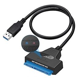 USB 3.0 to 2.5" SATA III Hard Drive Adapter 0.5 M Long Cable w/UASP - SATA to USB 3.0 Converter for SSD/HDD - Hard Drive Adapter Cable - 50 cm - new ASM225CM Chipset - 2.5 inch HDD (USB 3.0)-picture-4