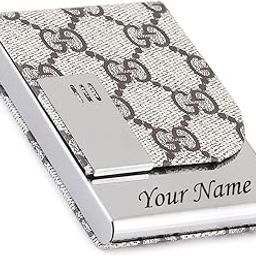 Customized/Personalized Card Holder with Name Engraved, Professional Business Visiting Card Holder/Credit Card Holders Men, Women Gift, Corporate Gift for Employees (GG)-16