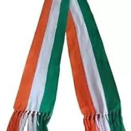 Tricolor Striped Cotton Linen Muffler for Men & Women, Republic Day/Independence Day, Tiranga Stole-image-6