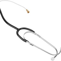 Hearing Aid Stethoscope, Lightweight Professional Stethoscope Binaural Metal Anti Slip for Noise Detection (Black)-image-18