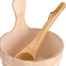 4L Large Capacity Wooden Sauna Barrel Equipped and Ladle for Sauna Bath Spa-picture-29