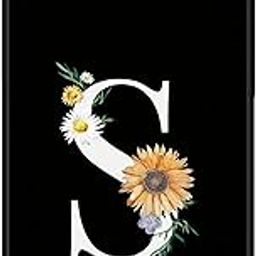 NDCOM for Samsung A06 5G Back Cover | Premium A06 5G Samsung Cover for Ultimate Protection | Galaxy A06 Back Cover | S Alphabet White Letter Printed Metal Case-26