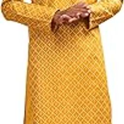 Men's Cotton Regular Kurta (C-399-2-YELLOW) Size XXL-image-65