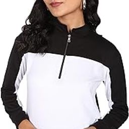 Women's Polyester Hooded and Crew Neck Regular Fit Sweatshirt (NPWWPSS20003Z01_Black_Large)-image-26