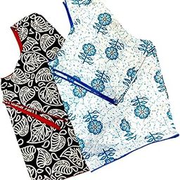 Pure Cotton Floral Printed Blouse for Women | Round Neck with Short Sleeves | Soft Breathable Fabric | Comfortable Fit Casual Office Look | Lightweight Summer Top-image-90