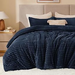 BEDELITE Fleece Comforter Set Navy Twin-image-69