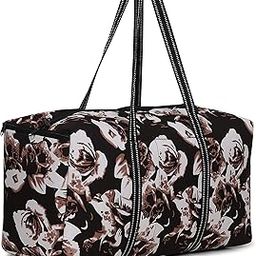Brown Flower Girls Woman Travel Duffles Bag-image-35
