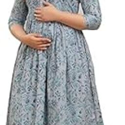 Women's Maternity Dress Pregnancy Casual Long Sleeve Dual Zipped for Feeding Nursing Maternity Comfort Dress Kurti-image-64