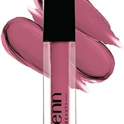 ENN Beauty Semi Matte Liquid Lipstick 1.5ml Enriched with Ghee,Vitamin E & Rosemary For 12 H Long Lasting,Waterproof,Non Transfer Smudge Proof Liquid Lipstick For Women - Pink Velvet-image-3