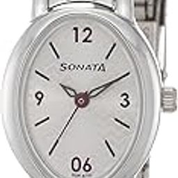 Quartz Analog Silver Dial Stainless Steel Strap Watch for Women-NS8100SM03-image-30
