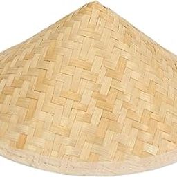 Bamboo Braided Hat | Hand Weaved Hard Shell Sun Hat for Men & Women | Decorative Wall Art & Painting | 30cm x 20cm Dimensions-image-40