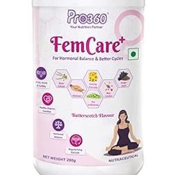 Pro360 FemCare+ PCOS PCOD Nutritional Supplement Powder for Hormonal Balance, Better Cycles, Supports Normal Ovulation in Women for Reproductive Wellness - Butterscotch Flavor 200gm-picture-27