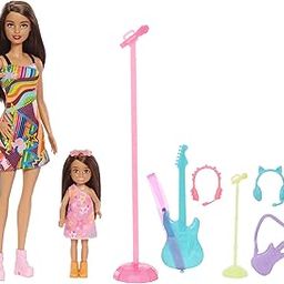 Barbie® Dolls & Accessories, Sisters Pop Star-Themed Playset, and Chelsea™ Dolls with Musical Pieces, Toy Gift for Kids​-image-57