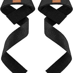 FitBox Sports Premium Lifting Straps, Powerlifting, Wrist Supporter For Deadlifting With Padded Support - Black-11