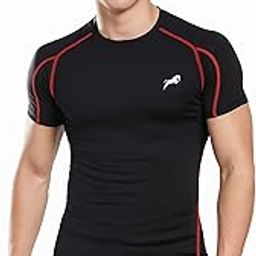JUST RIDER Half Sleeve Compression T-Shirt - Men's Athletic & Sports Tights for Fitness Gym t Shirts for Men Workout-image-77