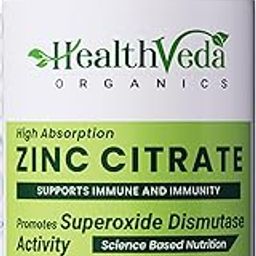 Health Veda Organics Zinc Citrate | Supports Immune and Immunity | Healthier Skin, Hair & Nails | Improves Iron Absorption | 120 Veg Capsules | For Both Men & Women-19