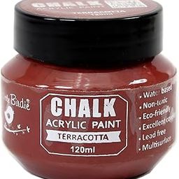 Little Birdie Home Decor Chalk Paint - Terracotta 120ml | Chalk Paint for Canvas, Wood Furniture, Wall, Home Decor, Glass, Terracotta Pots | Multi Surface Paint-image-8