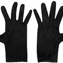 London Paree WoMen's Cotton Hand Summer Gloves for Protection from Sun Burn/Heat/Pollution (Black)-picture-2