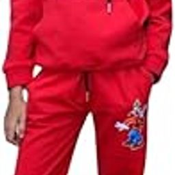 Cotton Loopknit Printed Hoodie Sweatshirt, Joggers, Tracksuit Combo Set for Winter Wear-image-34