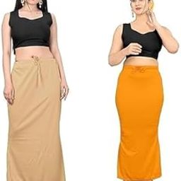 Stretchable Saree Shapewear Petticoat Fish Cut Women, Polyspandex, Shaper Petticoat with Elastic, Long Under Skirt Combo Shape wear for Saree-image-81