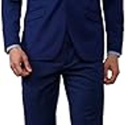 Men's Wool Blend Single Breasted-2 Button Suit Dress Set-image-1