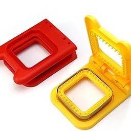 SHOPPIX Square Bread Cutter and Sealer for Sandwich – Easy Press Mold Tool for Kids Lunchbox, Snacks, Toast – DIY Sandwich Maker (multicolor)-image-43