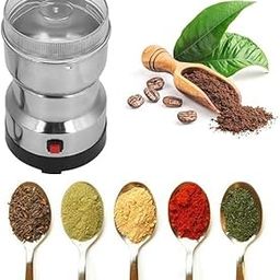 Lambent 𝟏𝟓 𝐘𝐞𝐚𝐫𝐬 𝐖𝐚𝐫𝐫𝐚𝐧𝐭𝐲 Electric Stainless Steel Grinder for Dry Grains, Spices, Cereals, Seasonings, and Coffee Beans, One Press Operation Effortless Grinding Grinder for Home Use-picture-15
