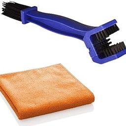 AKSMIT Bike Chain Brush & Microfiber Cloth (Set of 1) Combo for Bajaj Pulsar 200 NS DTS-i-28