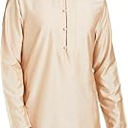 Men's Rayon Blend Festive Solid Long Kurta (Regular Fit)-image-70