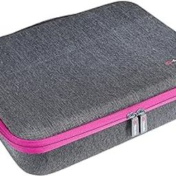 UJEAVETTE® Compact Hair Dryer Storage Bag Shockproof Precise Fit for Dyson Hair Dryer Black Gray B-image-24