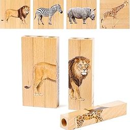 Wooden Animal Chunky Puzzles for Toddlers 2 Year-11