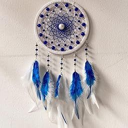 UVID 4INCH Blue and White Dream Catcher for Home Decor,Wall Hanging and CAN BE Used IT for Gifting-image-55