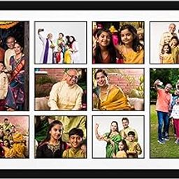 Mad Masters Customized Collage Photo Frames for Wall, Personalised Photo Frame with Photo Upload for Couple, Family, Kids in Bedroom, Living Room and Gift (10 Images)-20
