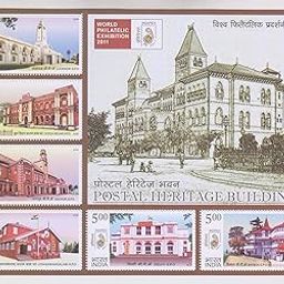 India 2010 Postal Heritage Buildings GPO Lucknow Delhi Shimla Nagpur Ooty Miniature Sheet Stampbazar-image-50