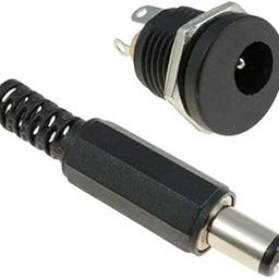 SOOTRA DC Male Plug With Female Round Socket Panel Mount Jack(Female Jack 3Pin) DC Connector Pair of (10)-16