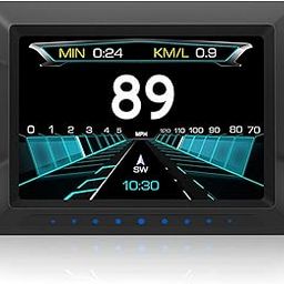 ACECAR Digital OBD2 Speedometer, Universal Car HUD Head Up Display with Speed MPH, Tachometer, Troubleshooting, Improvement Warning Function HD Display, for Most Vehicles After 2008-image-16