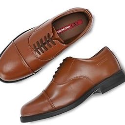 Men?s Genuine Leather Oxford Police Shoes | Formal Lace-Up Derby Uniform Shoes | Size UK 5 - UK 12-image-44
