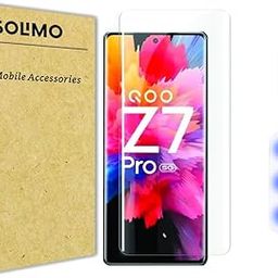 Solimo Advanced Hd+ Uv Tempered Glass Screen Protector For Iqoo Z7 Pro 5G Cellphone | Full Screen Coverage With Easy Installation Kit | Anti-Scratch (Clear)-4